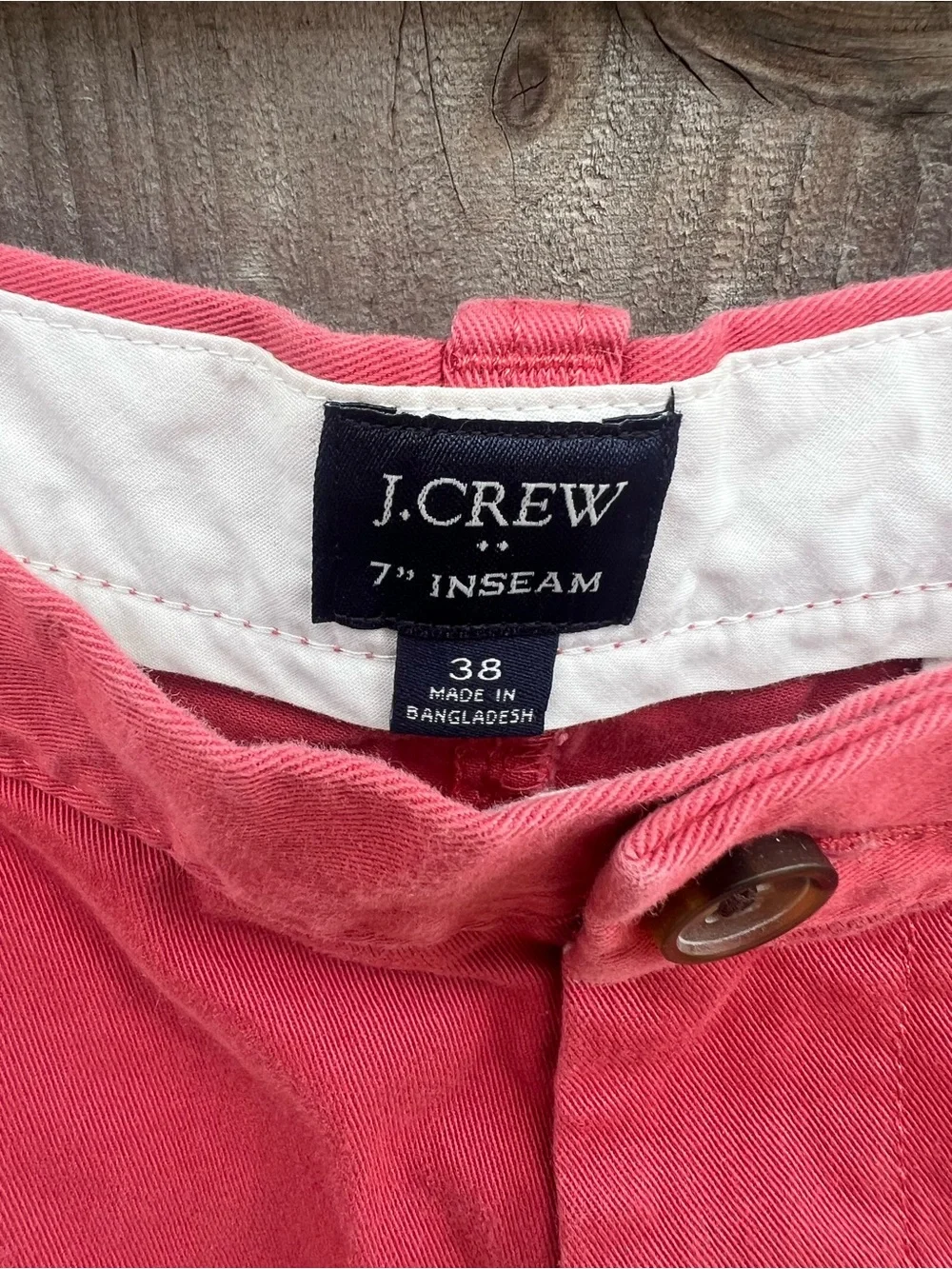J.Crew Men's Chino Shorts Coral Red 7